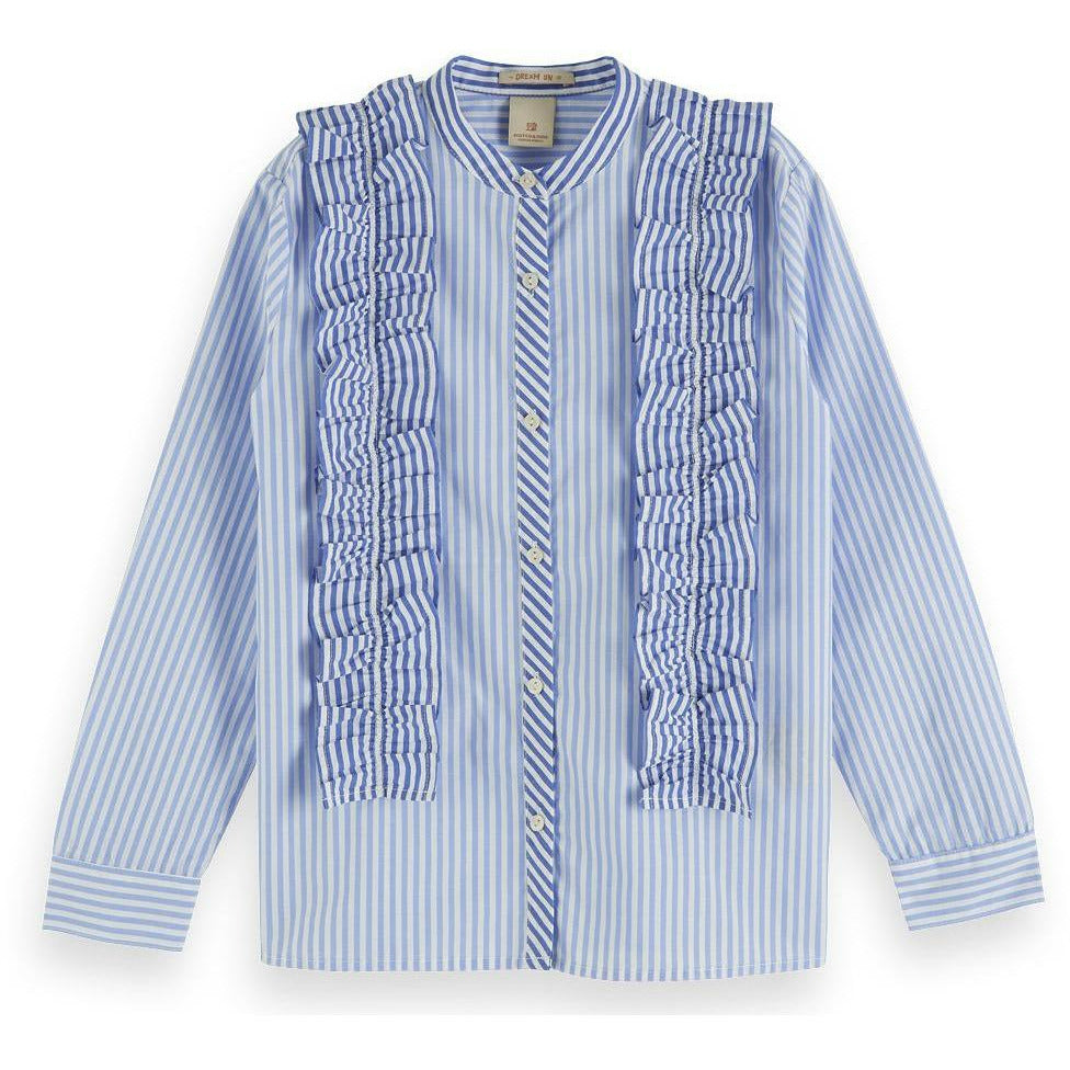 Striped Ruffle Shirt
