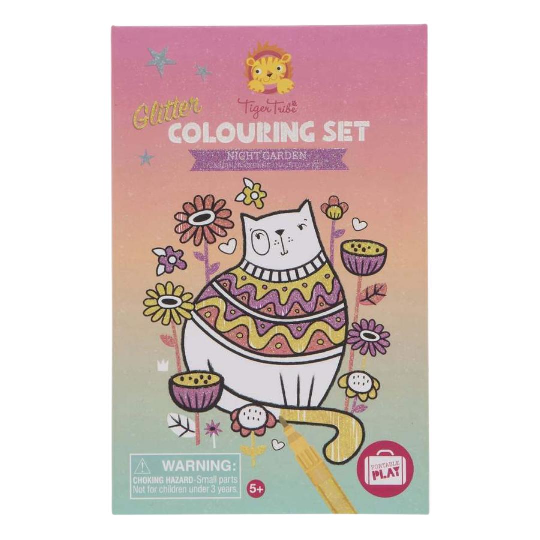 Glitter Colouring Set - Night Garden