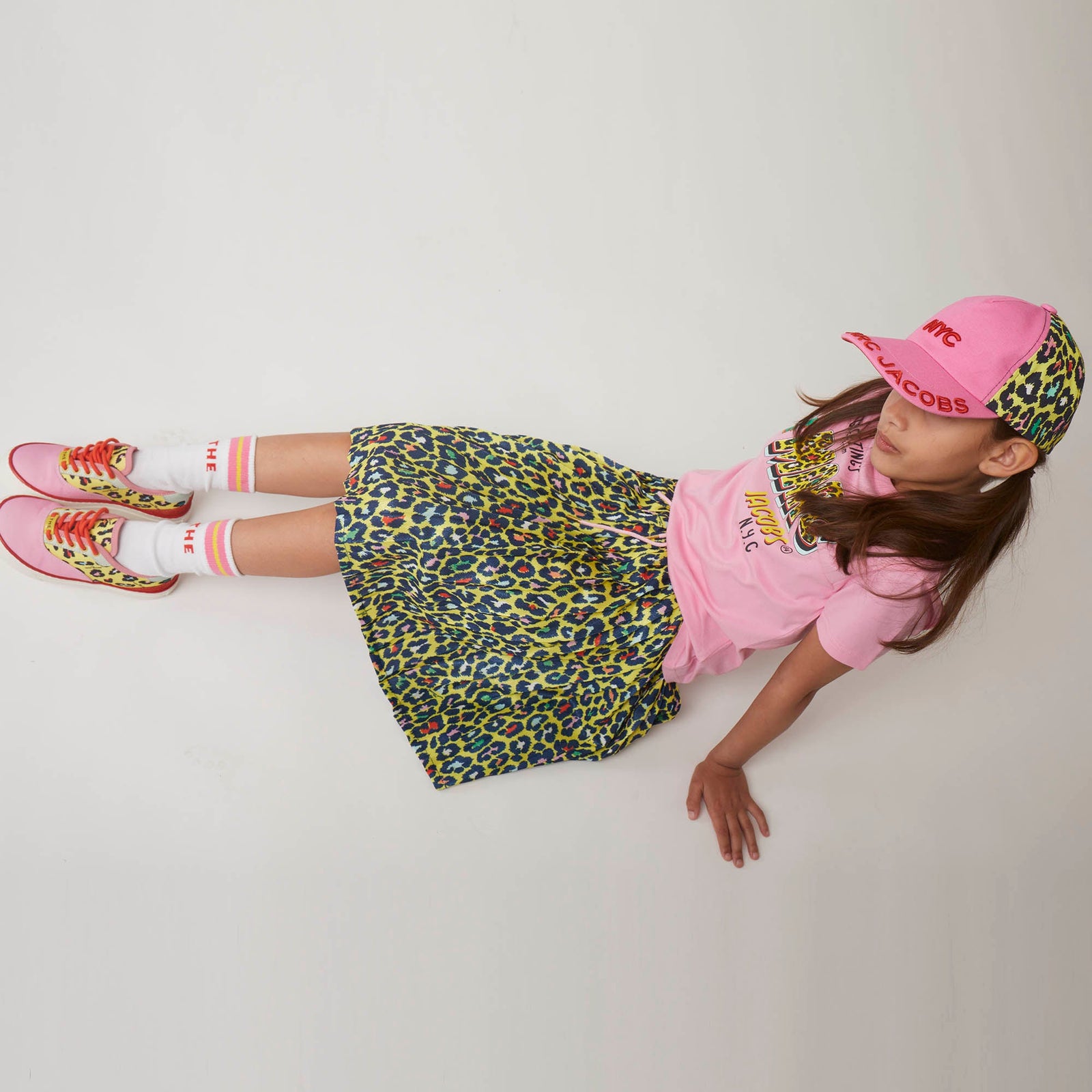 Pleated Voile Skirt - Multi