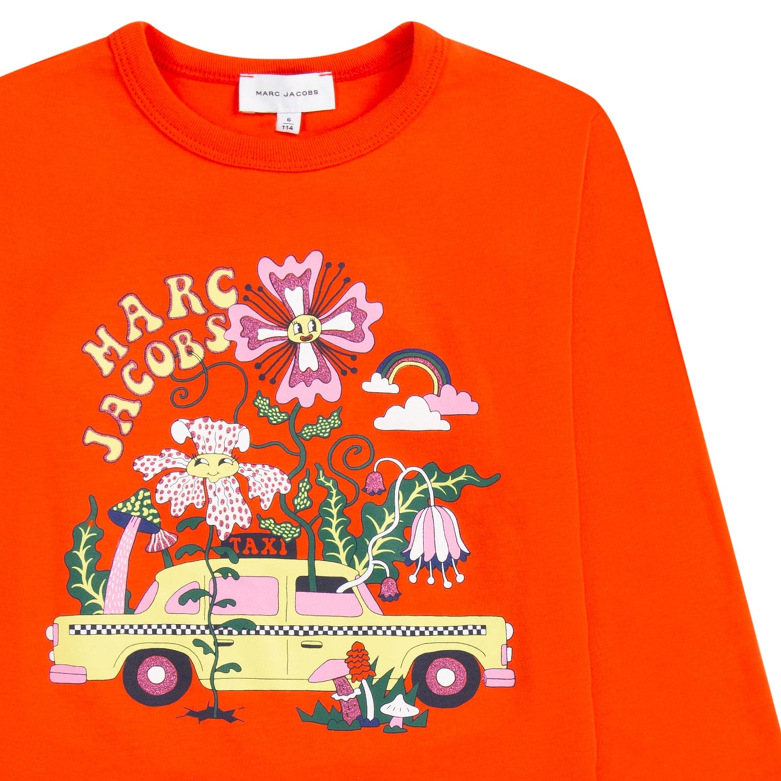 Colourful Print T-Shirt - Peach