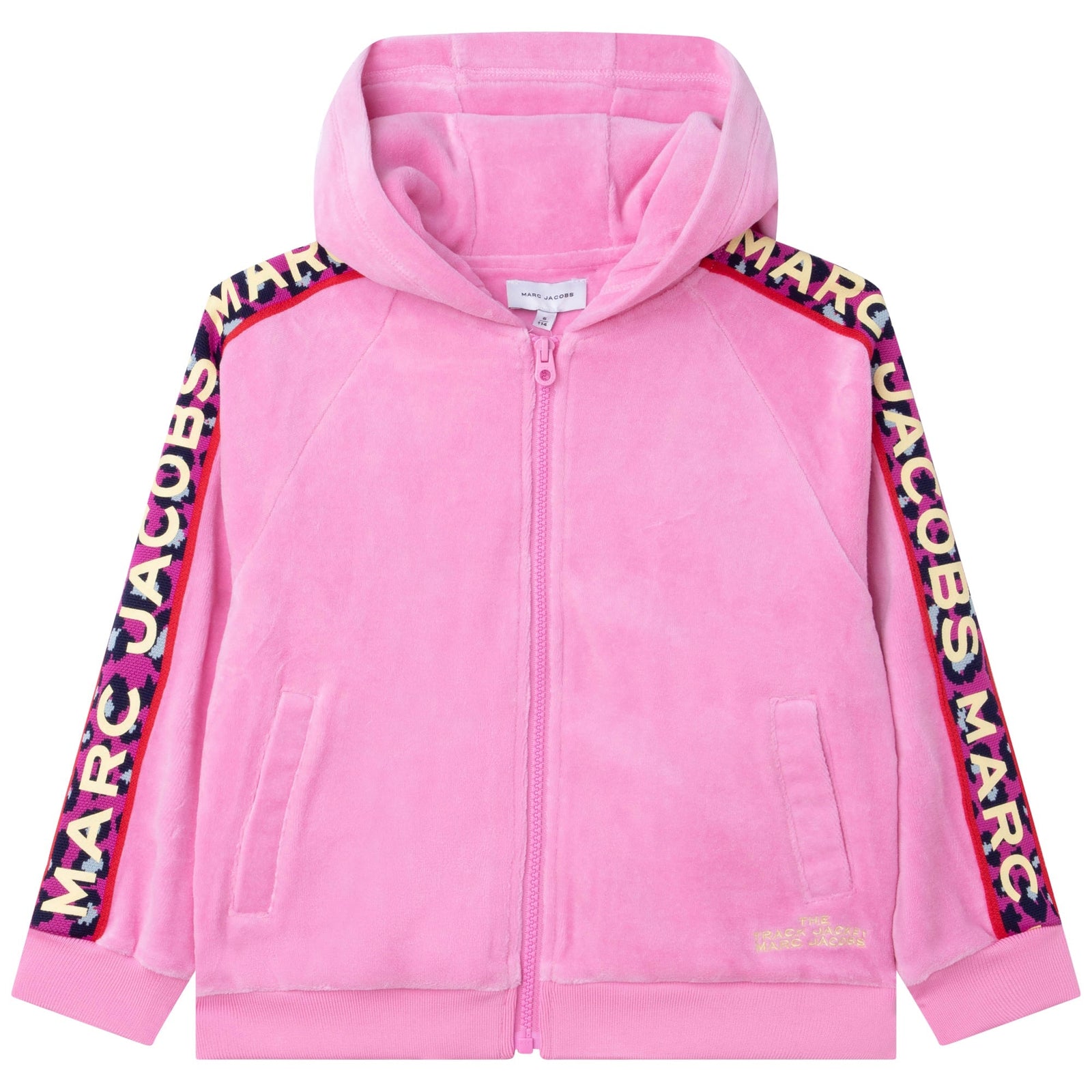 Hooded Velvet Sweatshirt - Pink