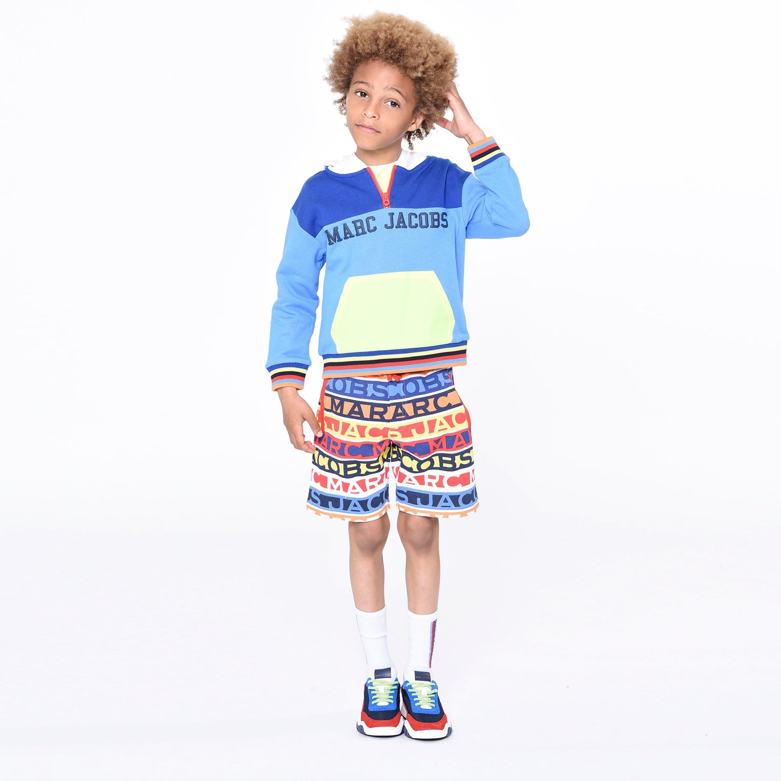 Rucker Park Bermuda Shorts - Blue Red