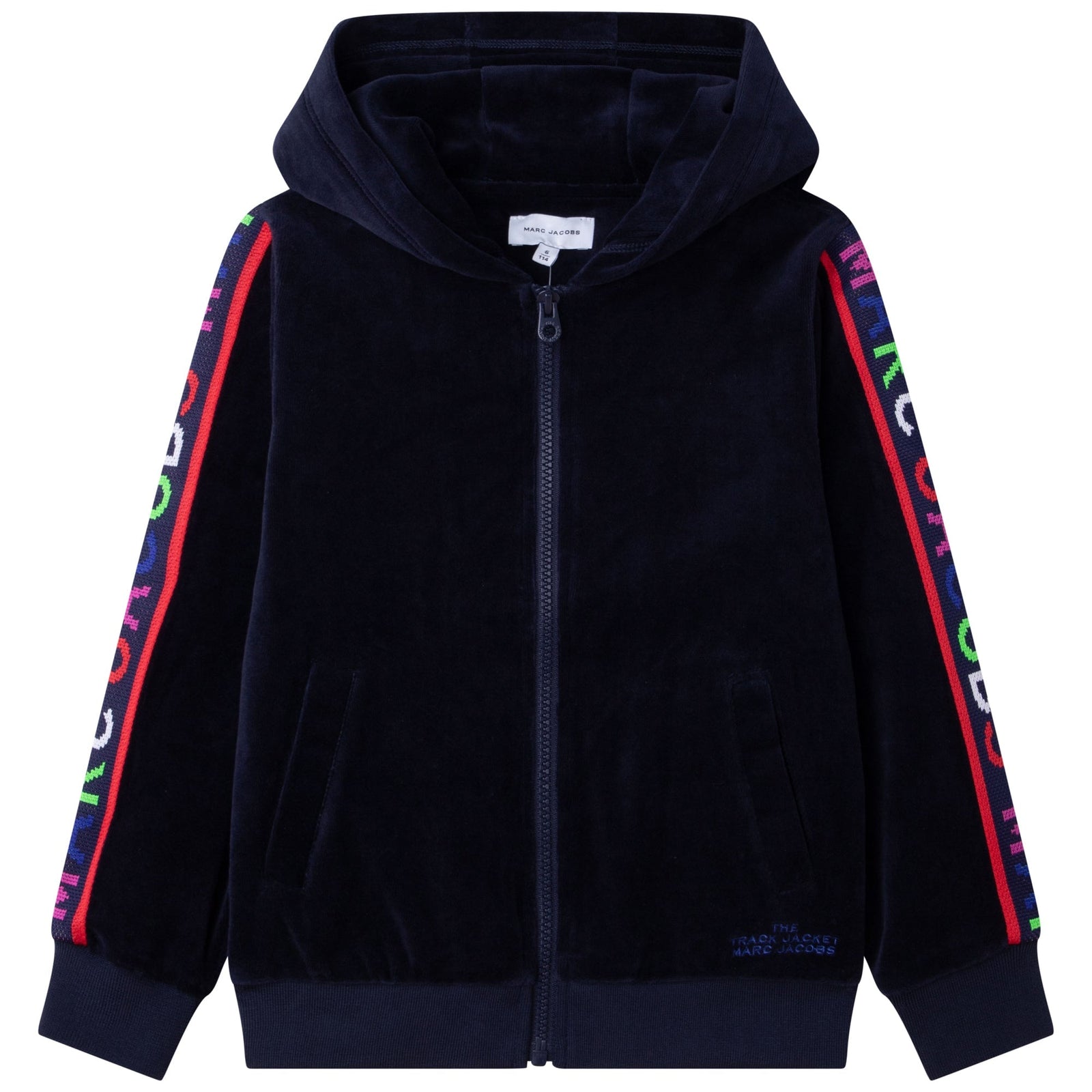 Velour Jogging Cardigan - Navy