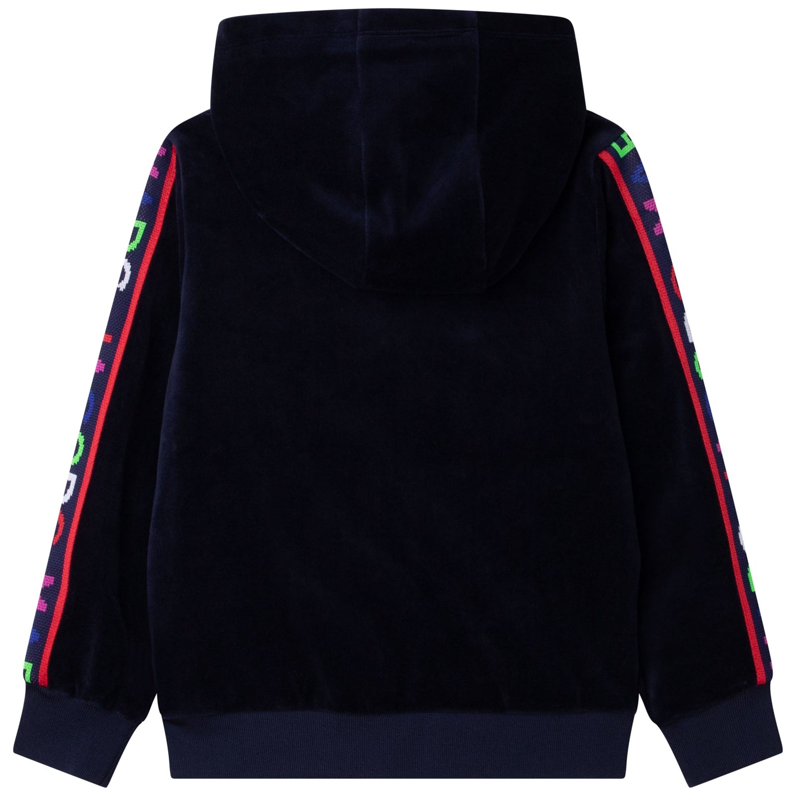 Velour Jogging Cardigan - Navy