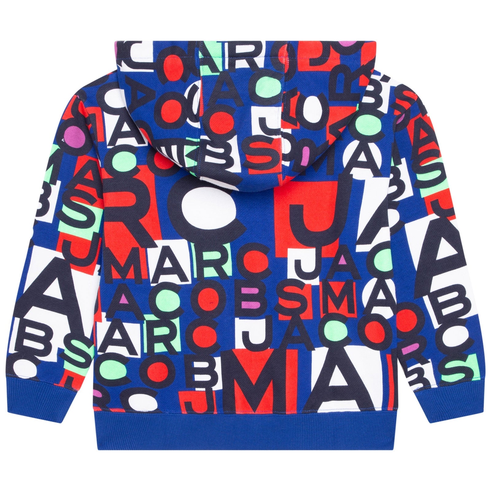 Fleece Jogging Cardigan - Red/Blue