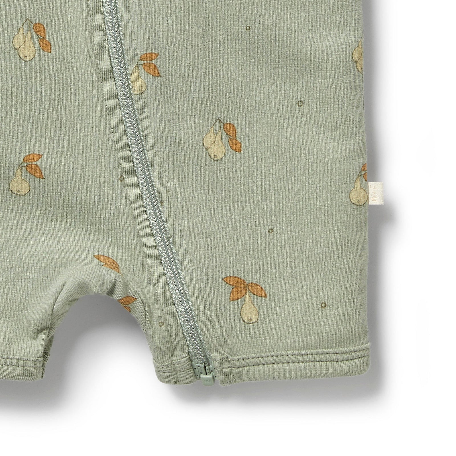 Organic Boyleg Zipsuit- Perfect Pears