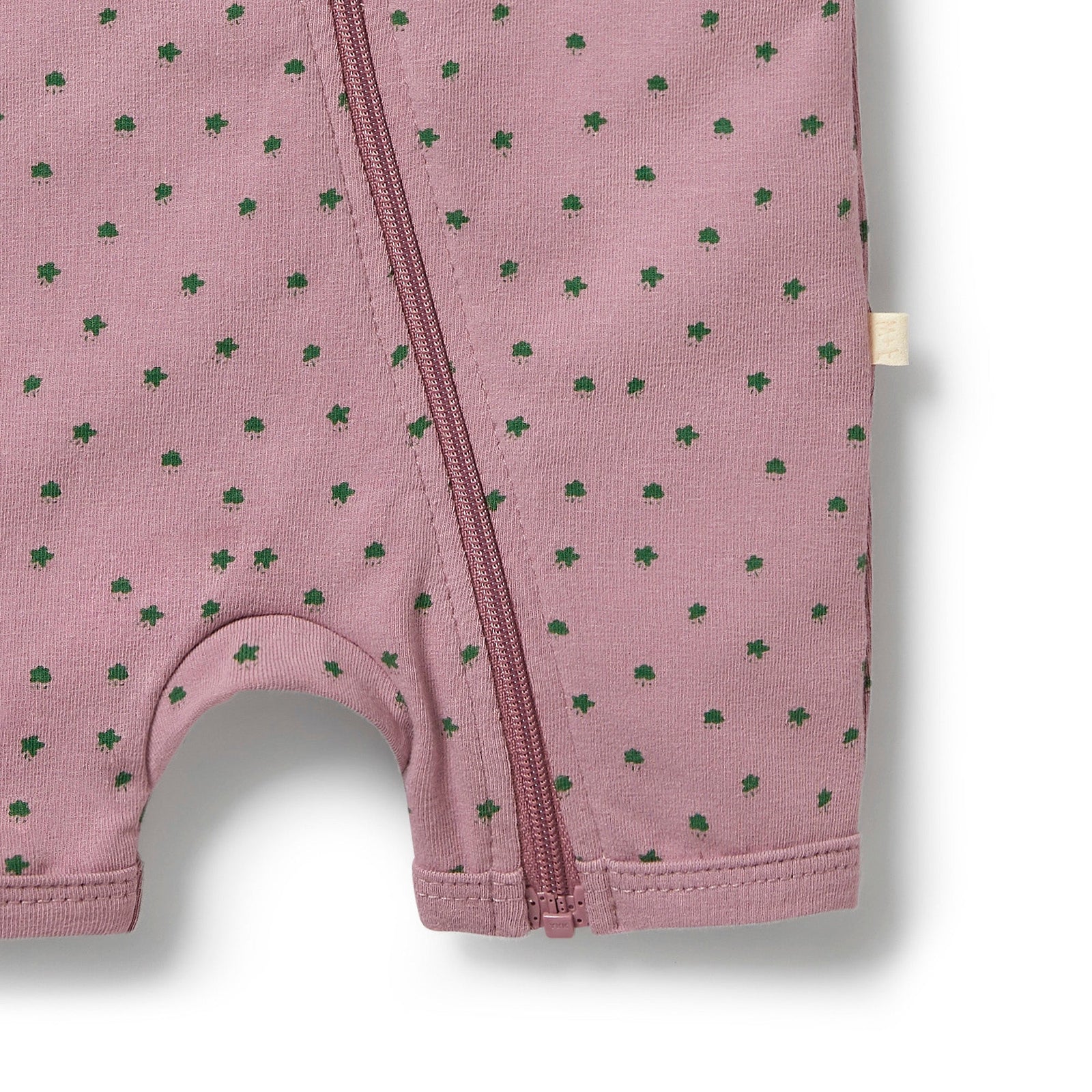 Organic Boyleg Zipsuit- Little Clover
