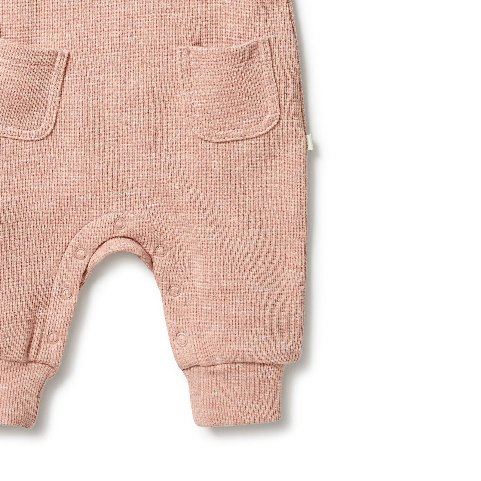 Peach - Organic Waffle Overall