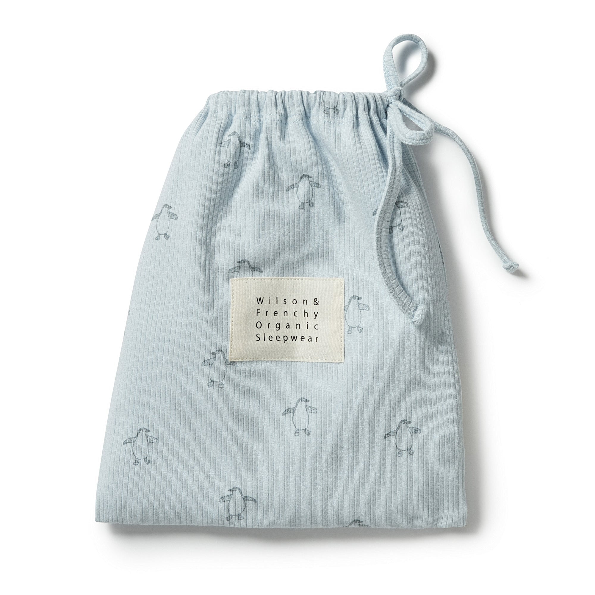 Little Penguin - Organic Rib Long Sleeve Pyjamas