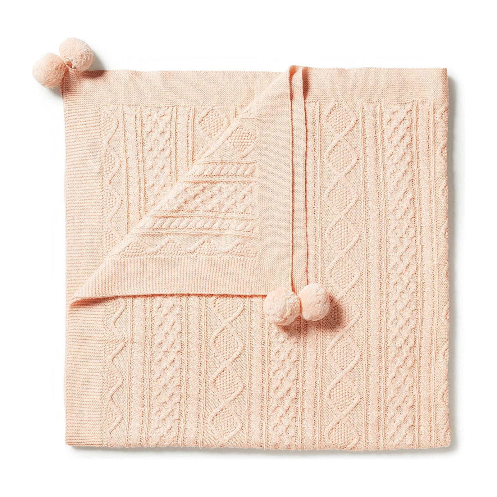 Shell - Knitted Mini Cable Blanket