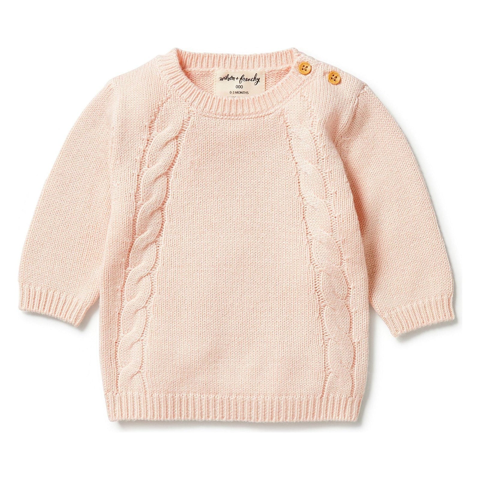 Blush - Knitted Mini Cable Jumper