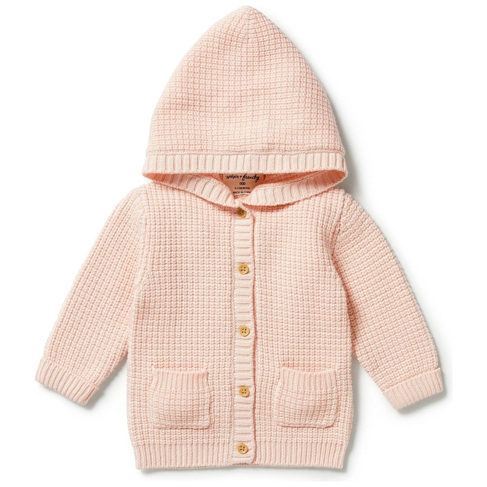 Blush - Knitted Button Jacket