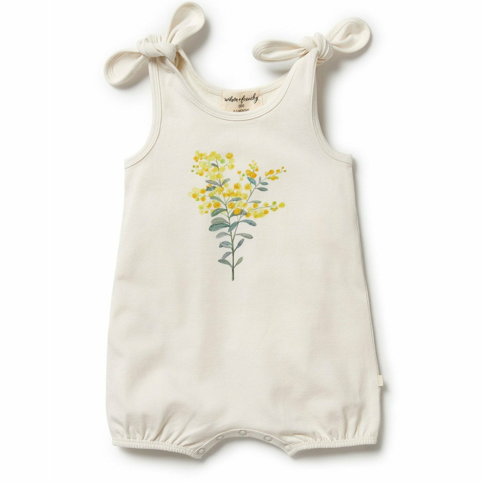 Organic Tie Playsuit - Little Blossom