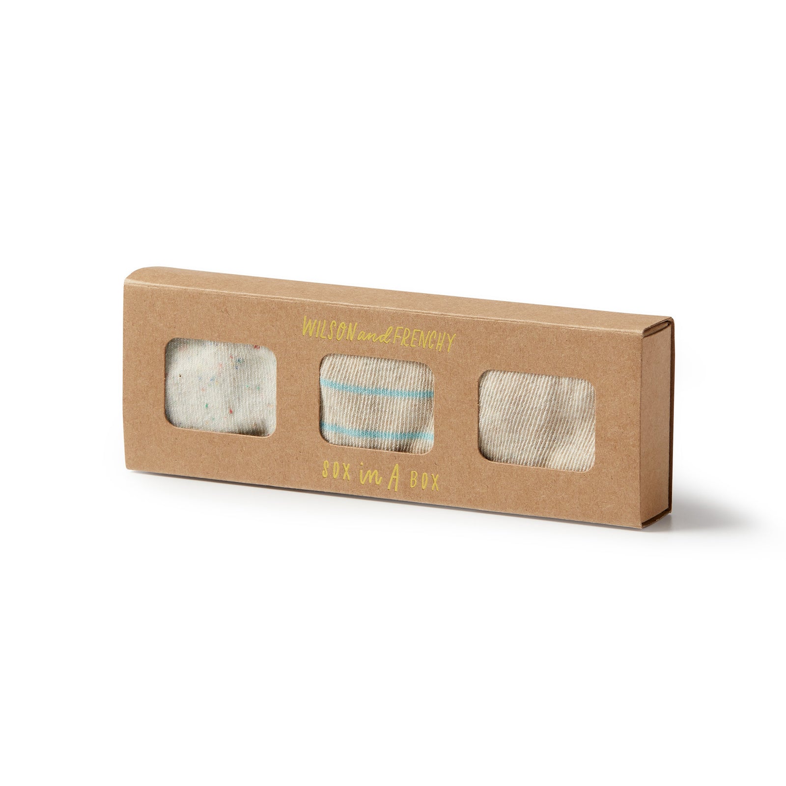 Organic 3 Pack Baby Socks - Shadow / Arctic / Mint