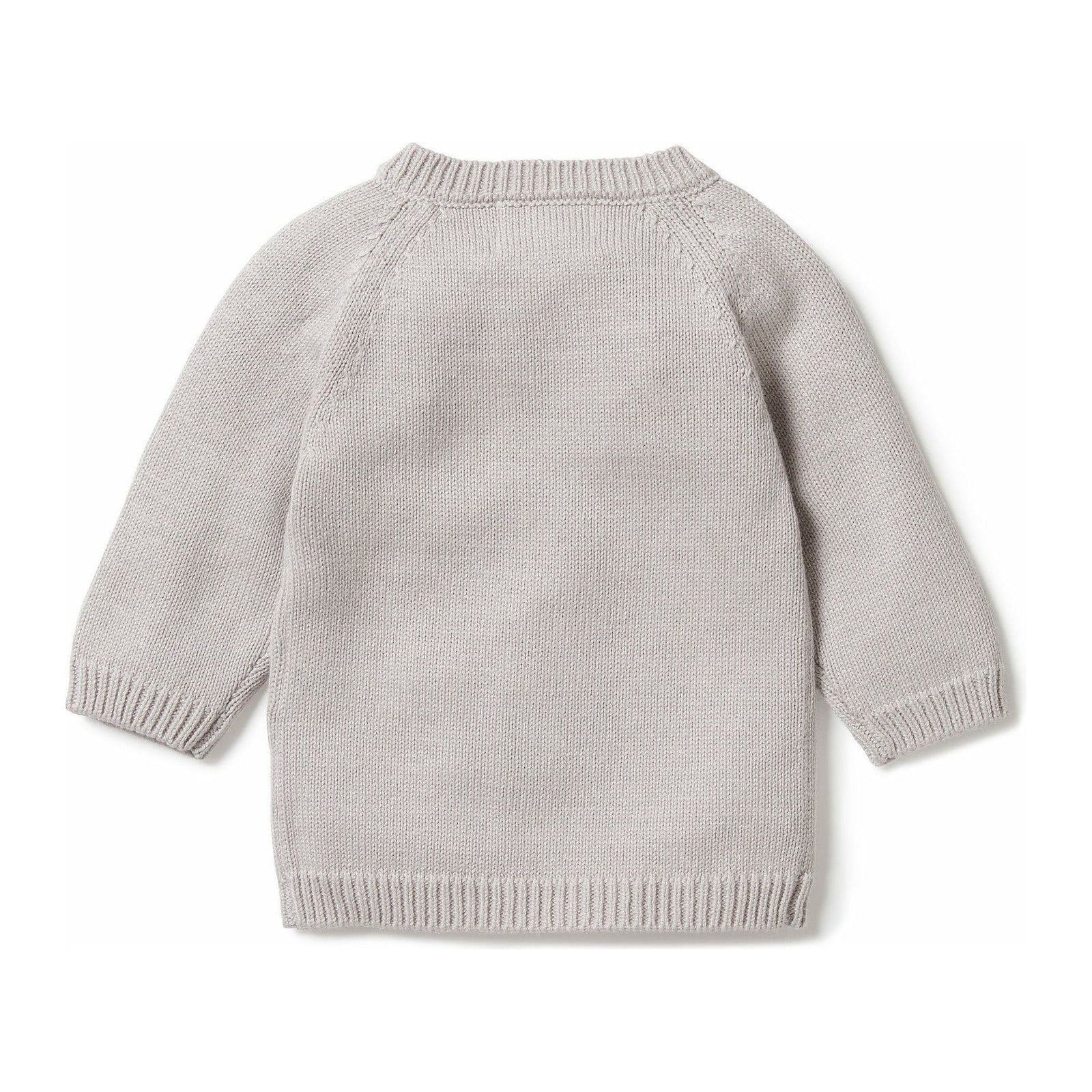 Knitted Zipped Cardigan - Nimbus Cloud