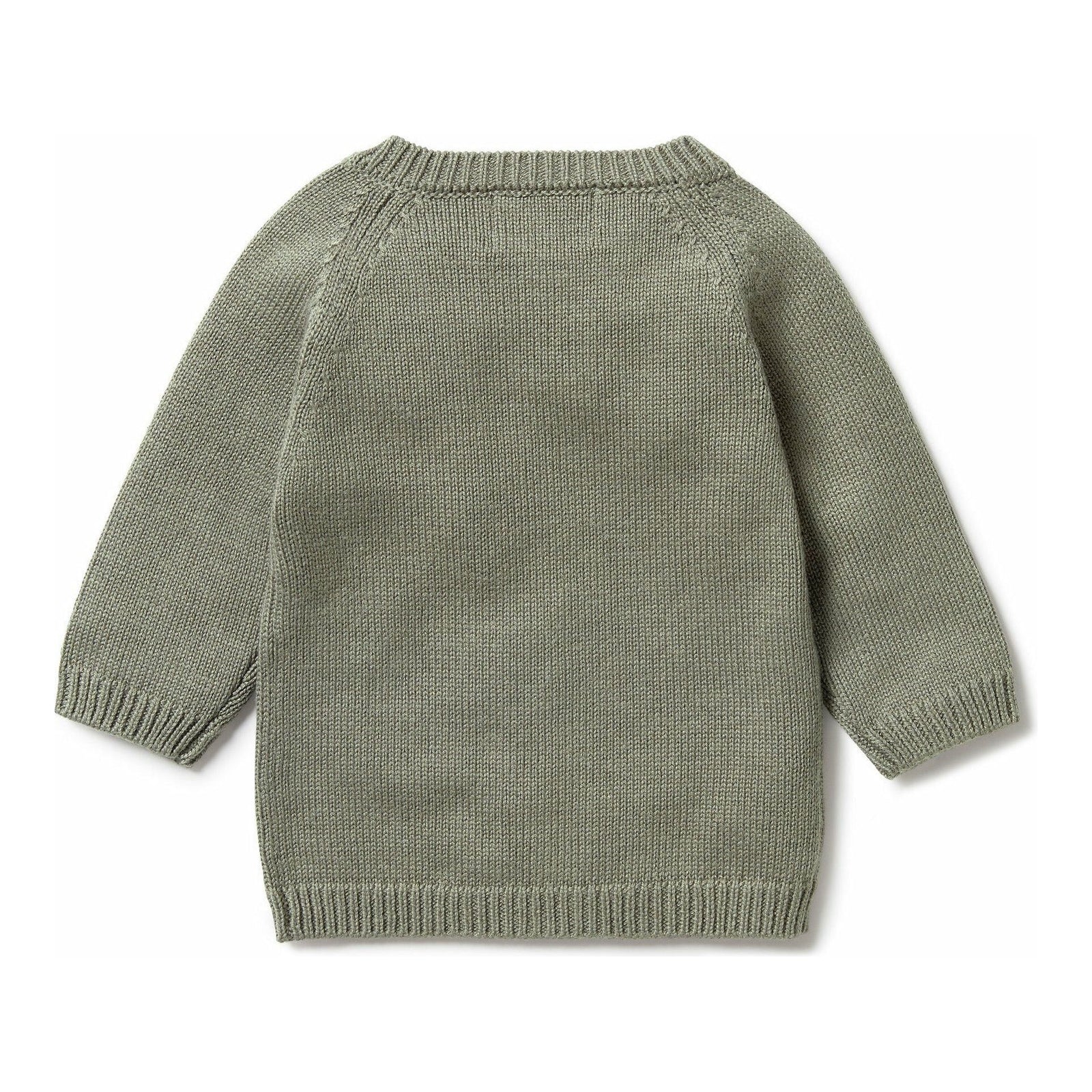 Knitted Zipped Cardigan - Shadow