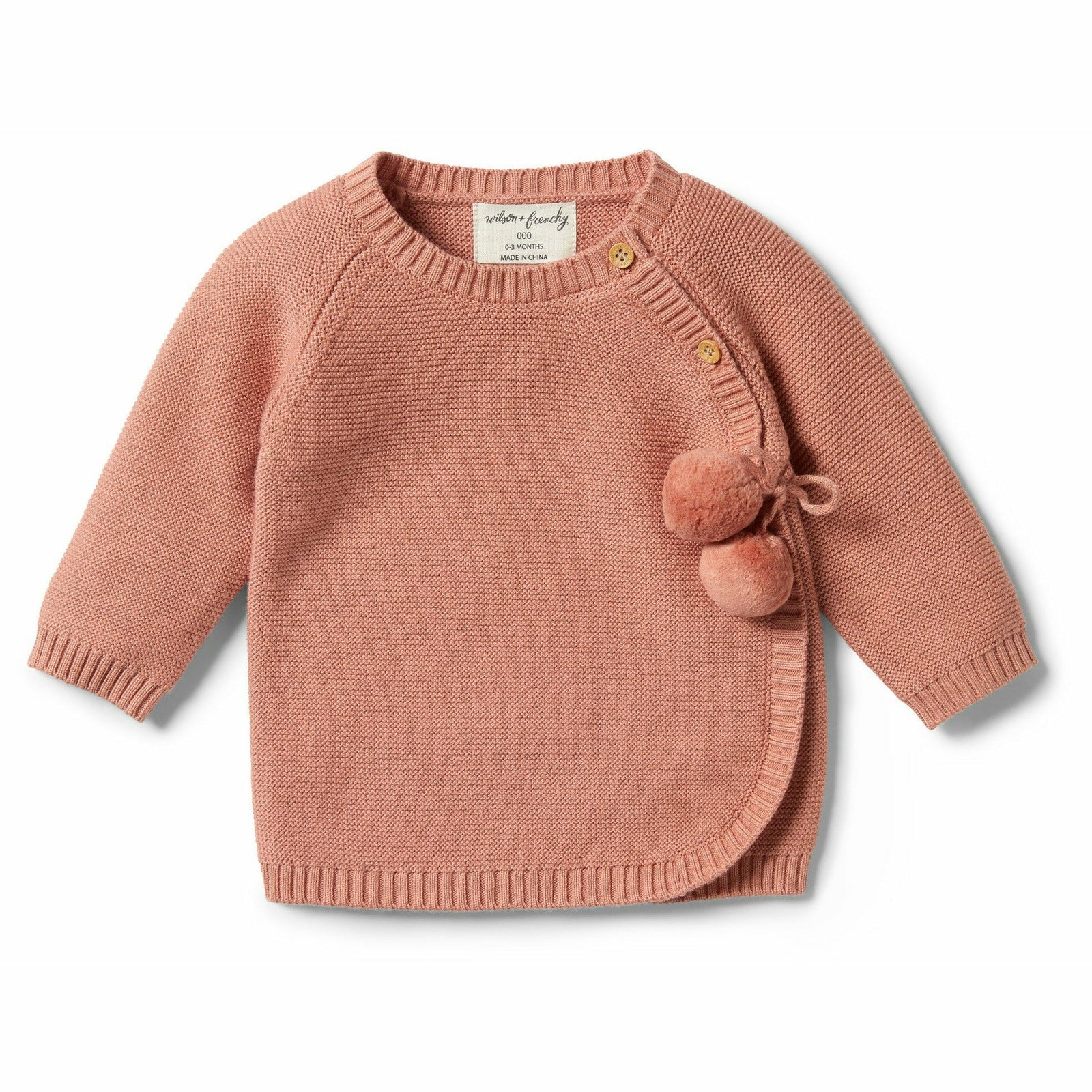 Knitted Kimono Cardigan - Cream Tan