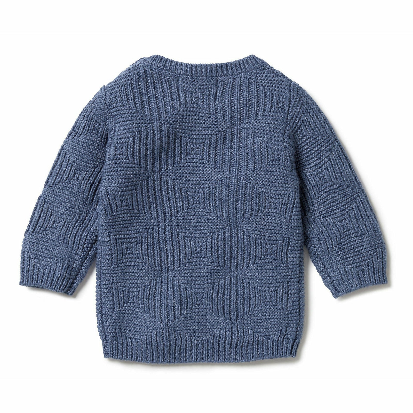Knitted Jacquard Jumper - Blue Depths