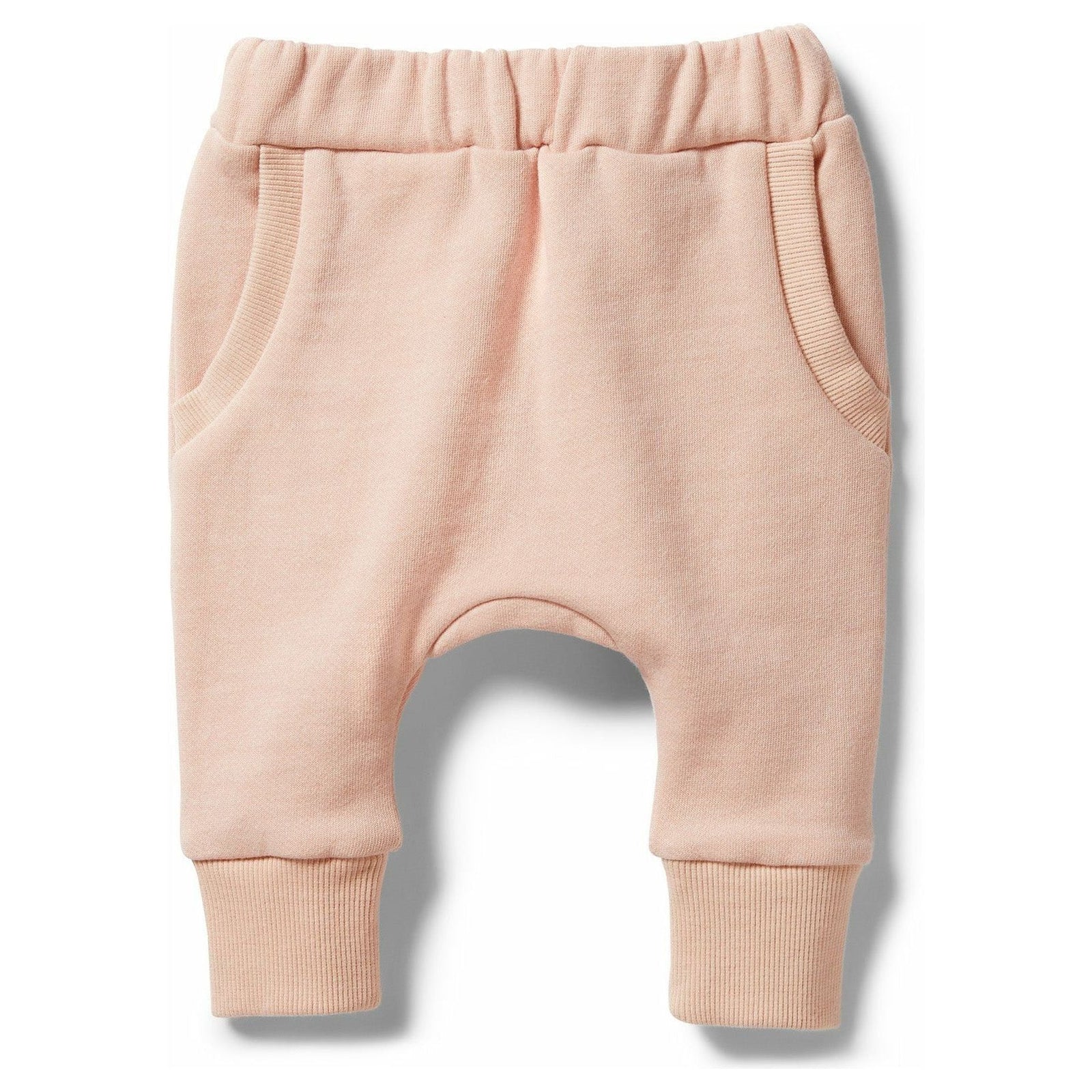 Organic French Terry Slouch Pant - Cameo Rose
