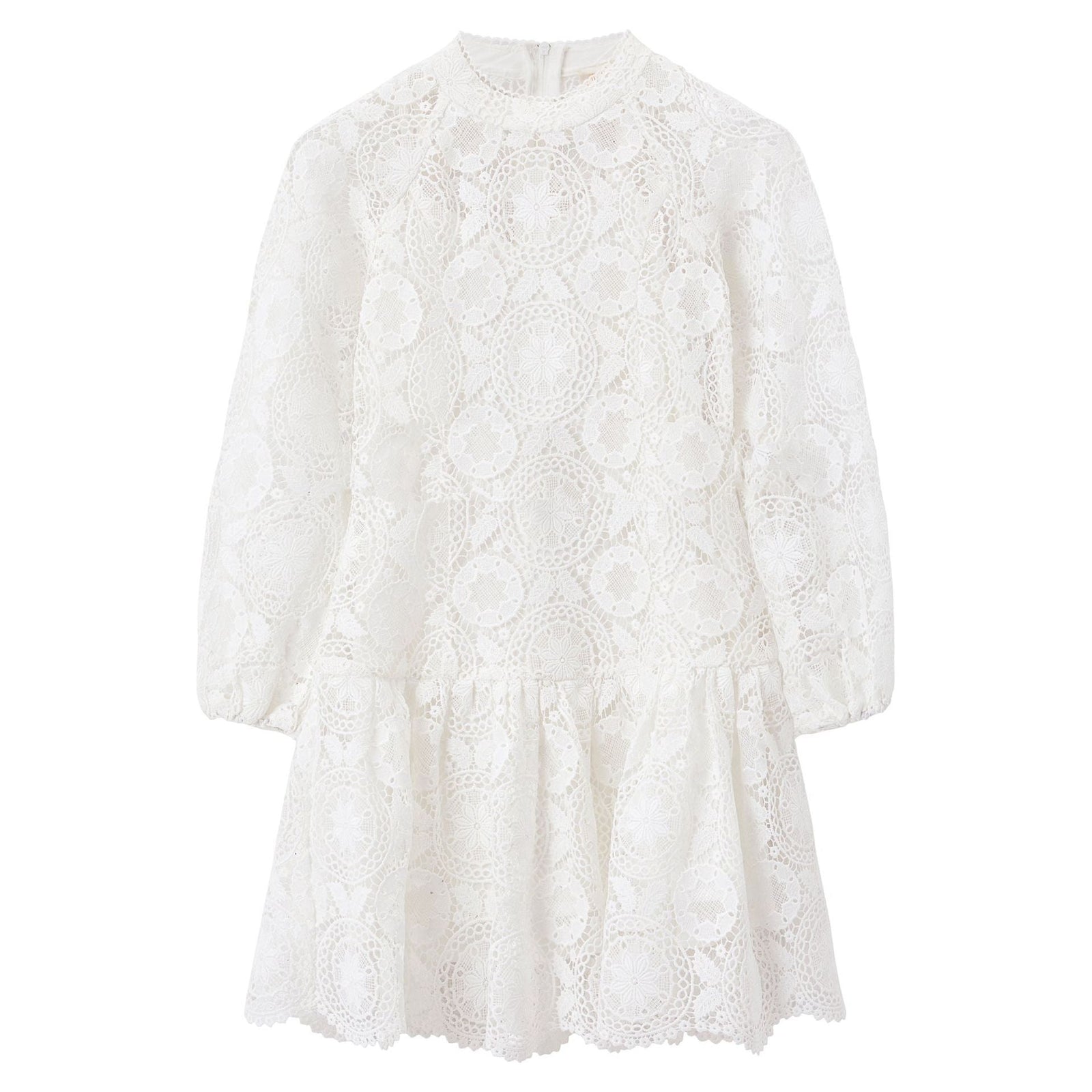 Angel Sleeve Dress - Ivory