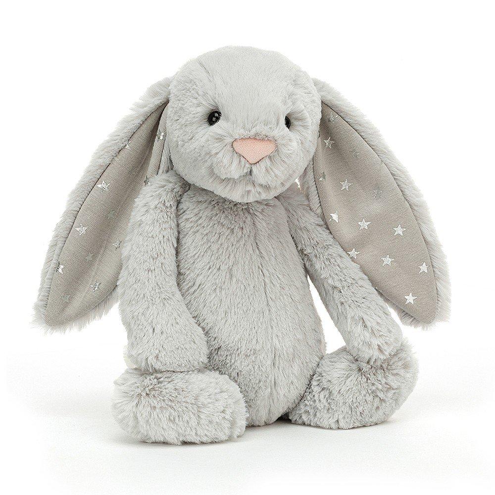 Bashful Shimmer Bunny Medium Grey