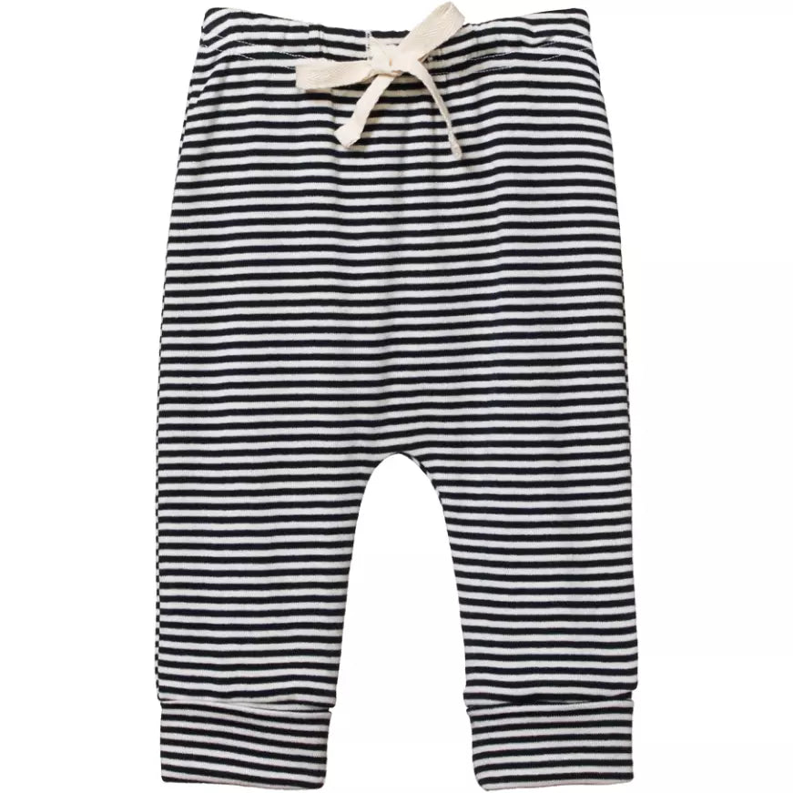 Drawstring Pants - Navy Stripe