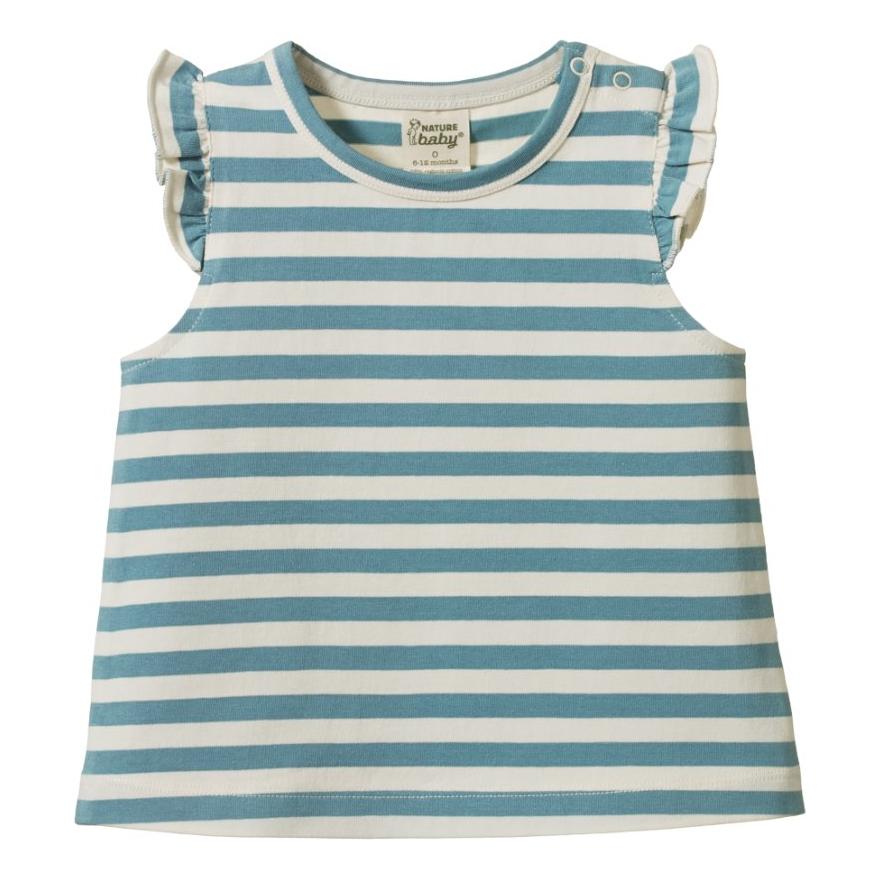 Fleur Tee - Mineral Sea