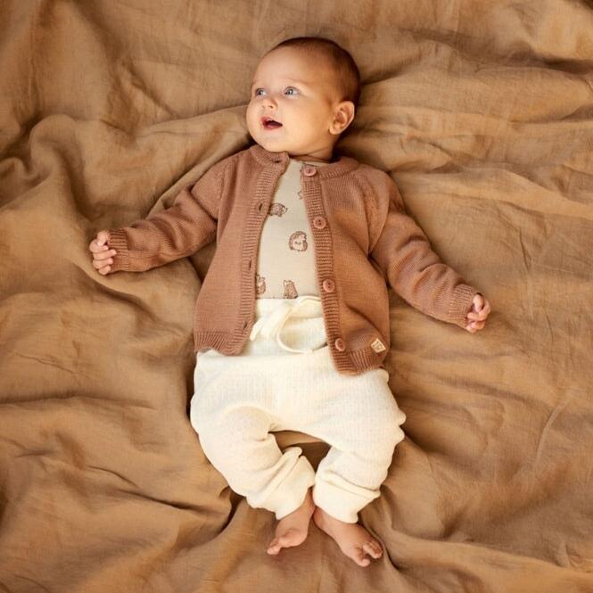 Merino Knit Cardigan - Hazelnut