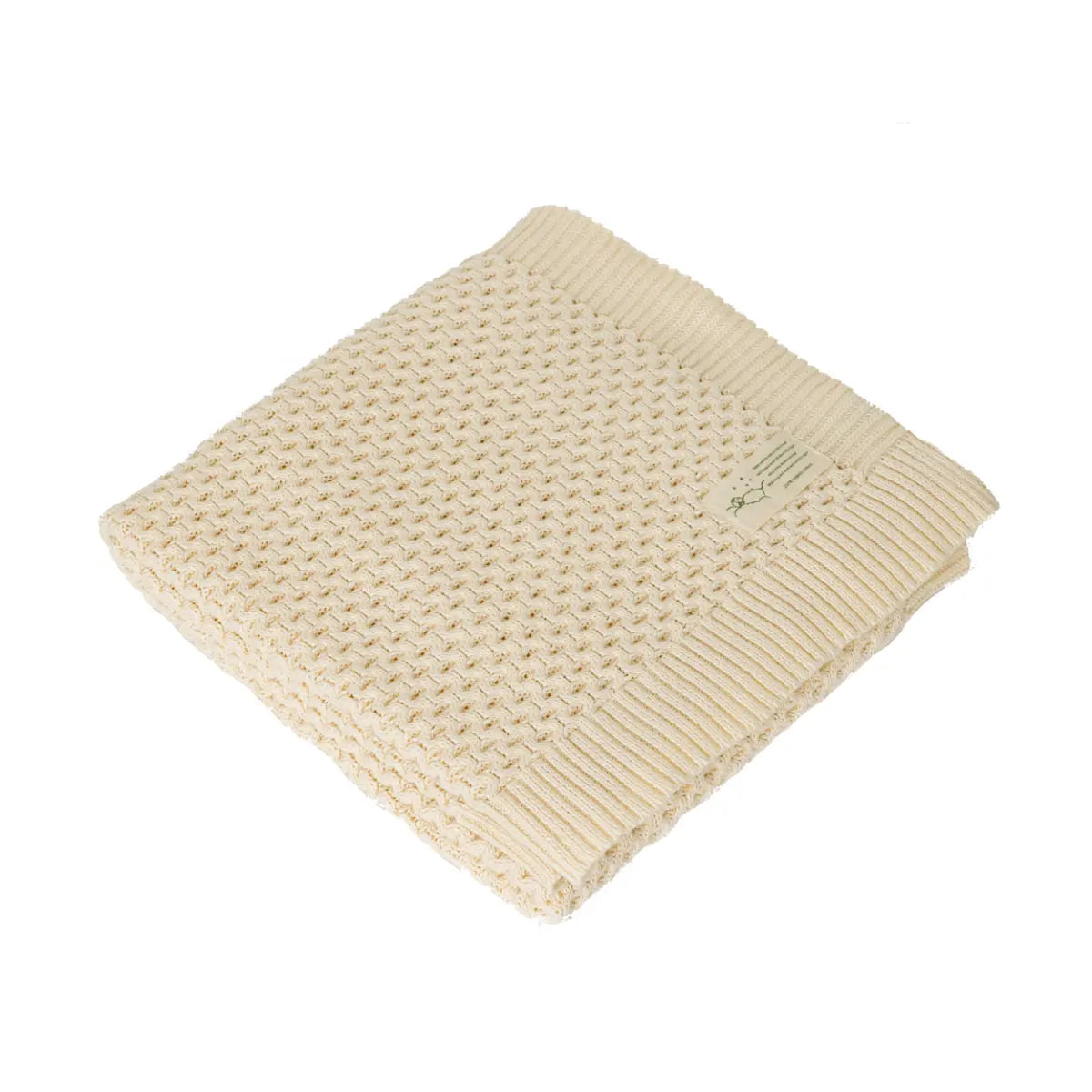 Honeycomb Cot Blanket Natural