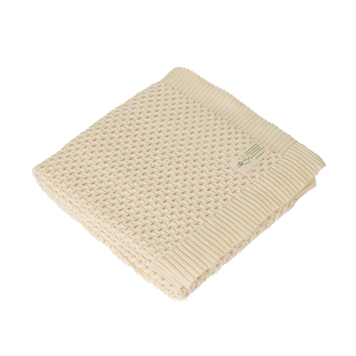 Honeycomb Cot Blanket Natural