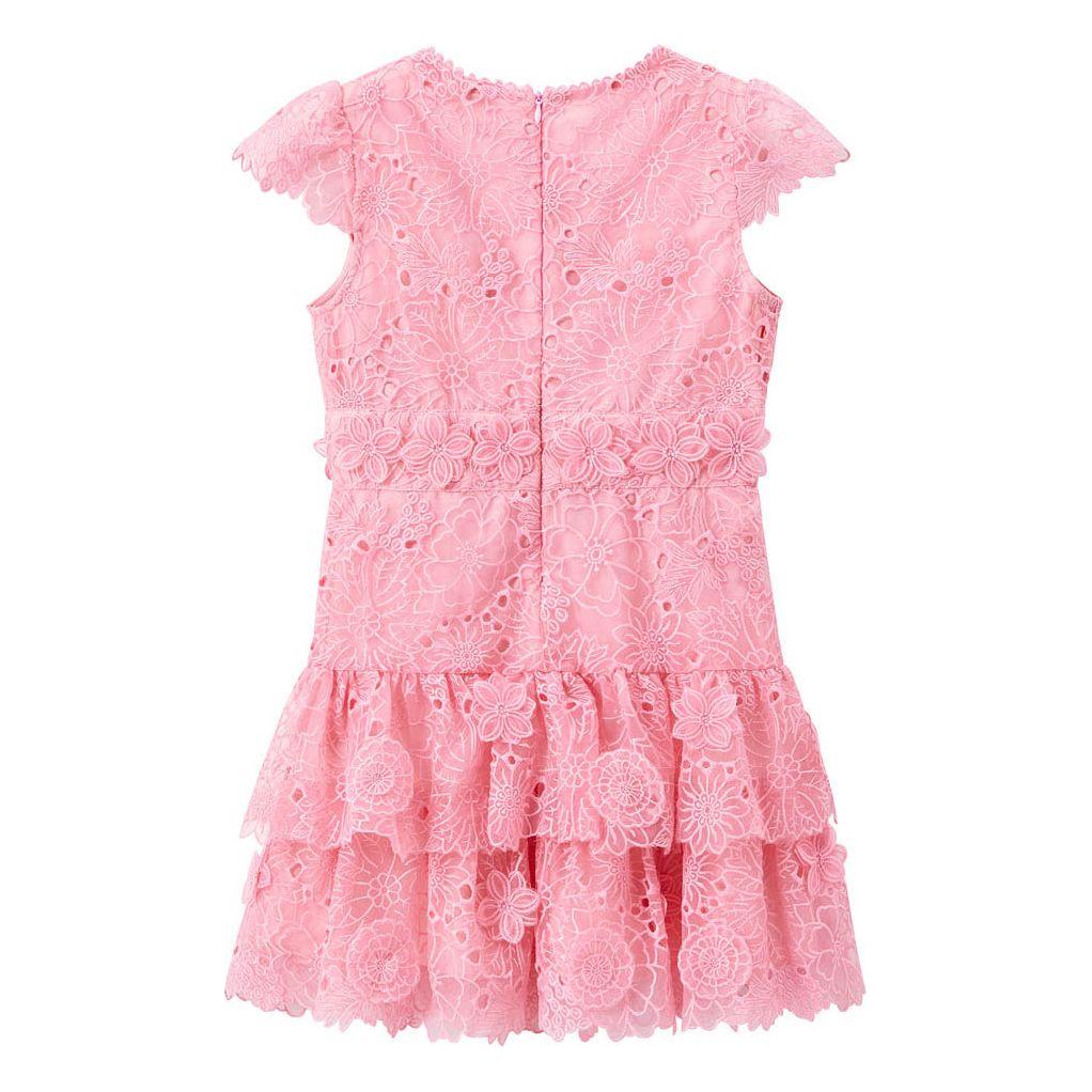 Mia Lace Dress - Pink