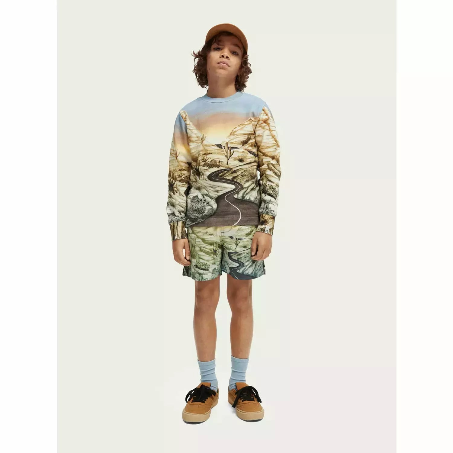 Boxy-Fit All-Over Photo-Print Sweat