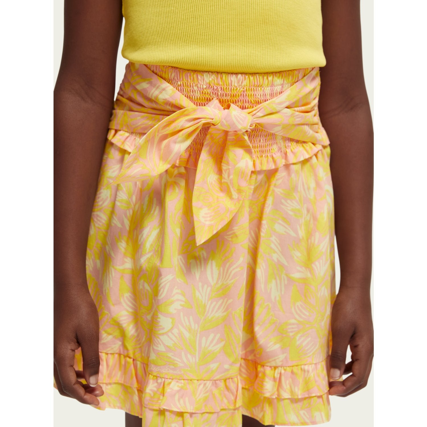 Printed Longer-Length Skirt