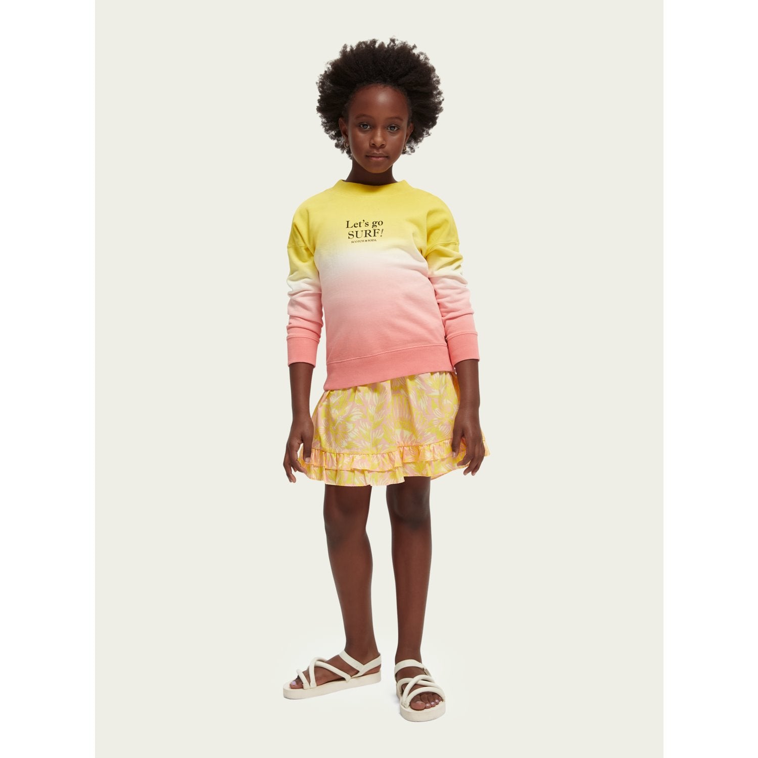 Printed Longer-Length Skirt