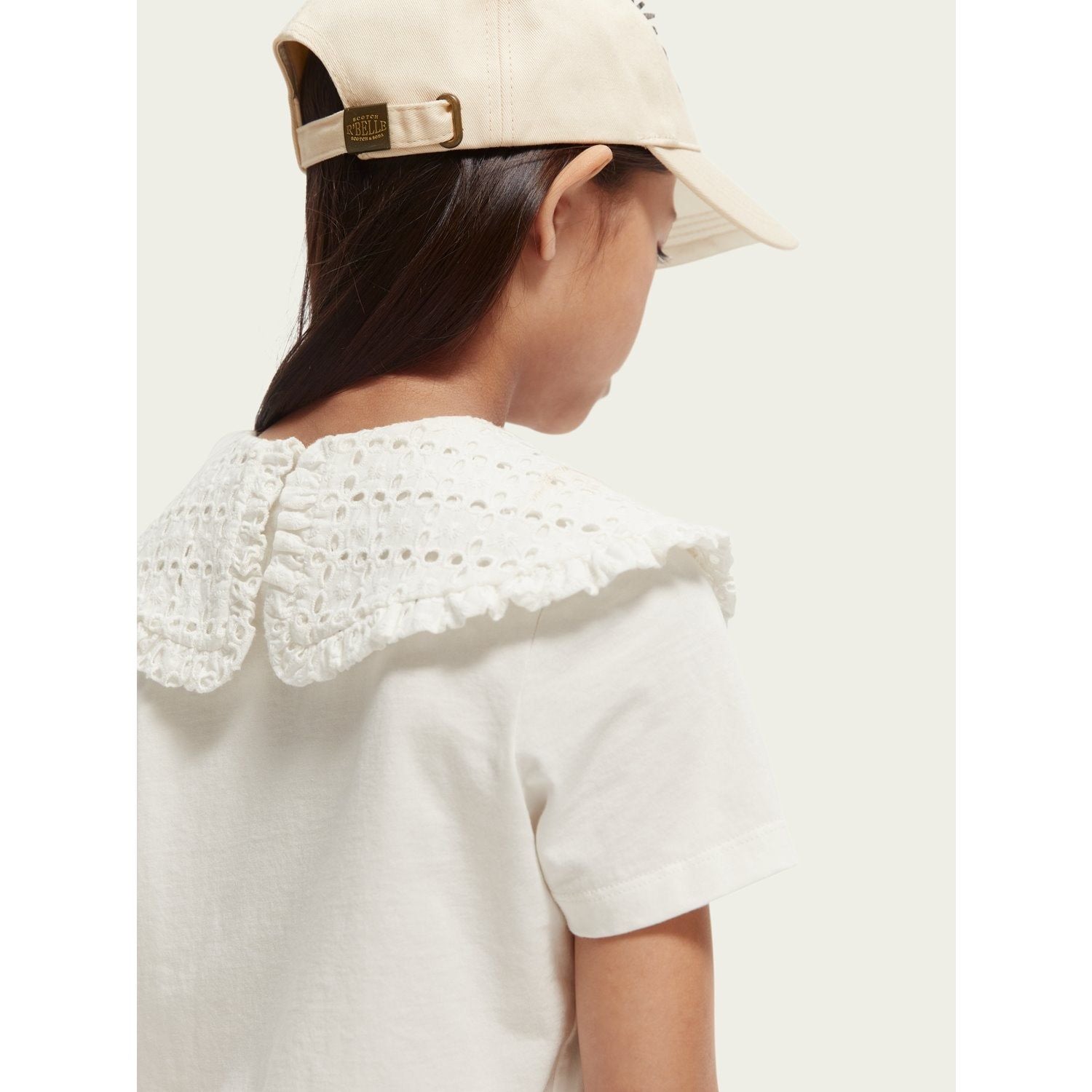 Woven Collar T-Shirt - Off White