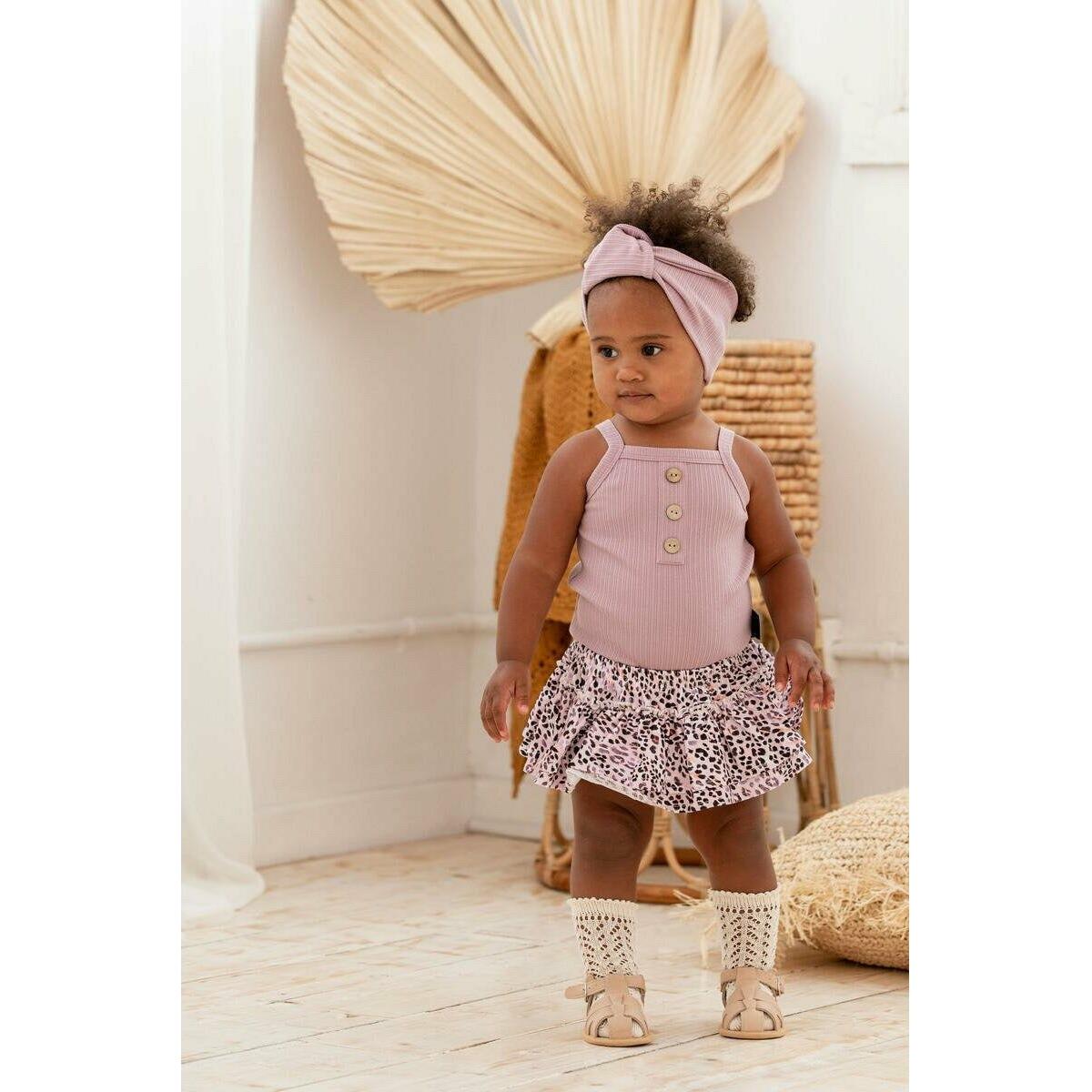Lilac Rib Singlet Bodysuit