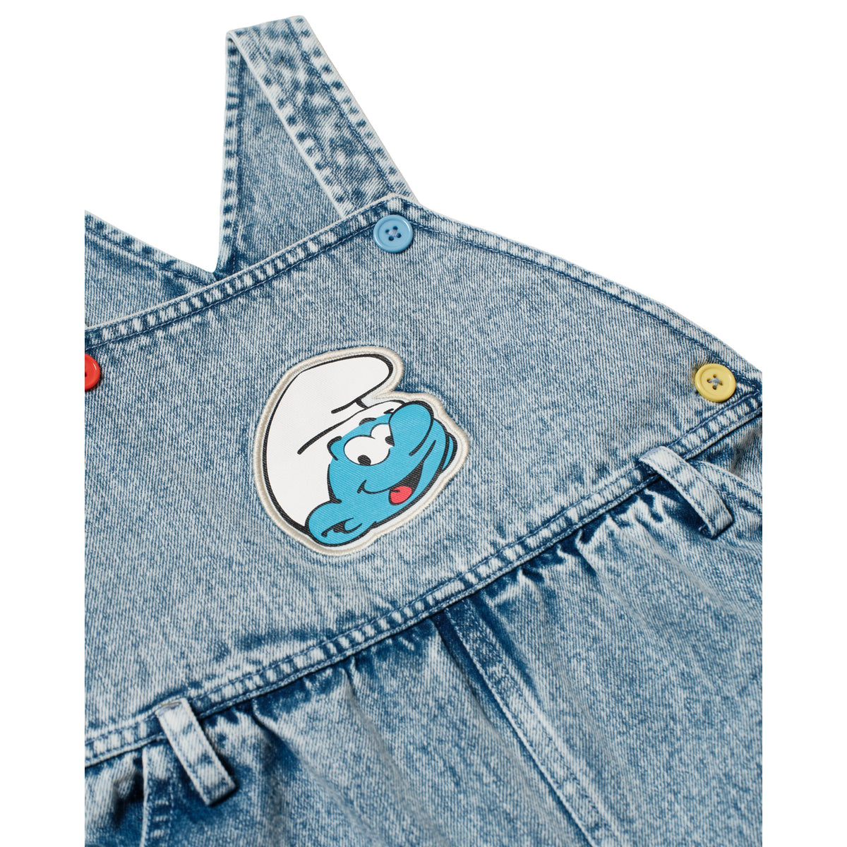 Goldie & Ace x The Smurfs Patch Austin Overalls, product shot 3