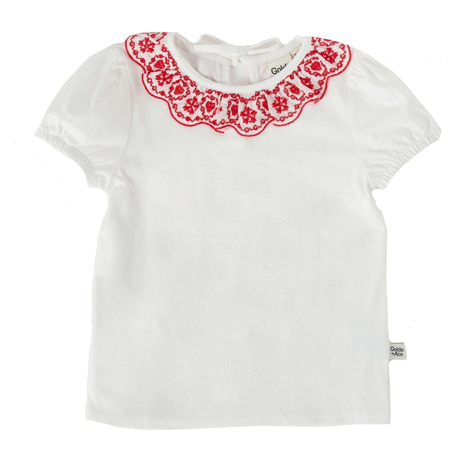 Greta Embroidered Collar Top