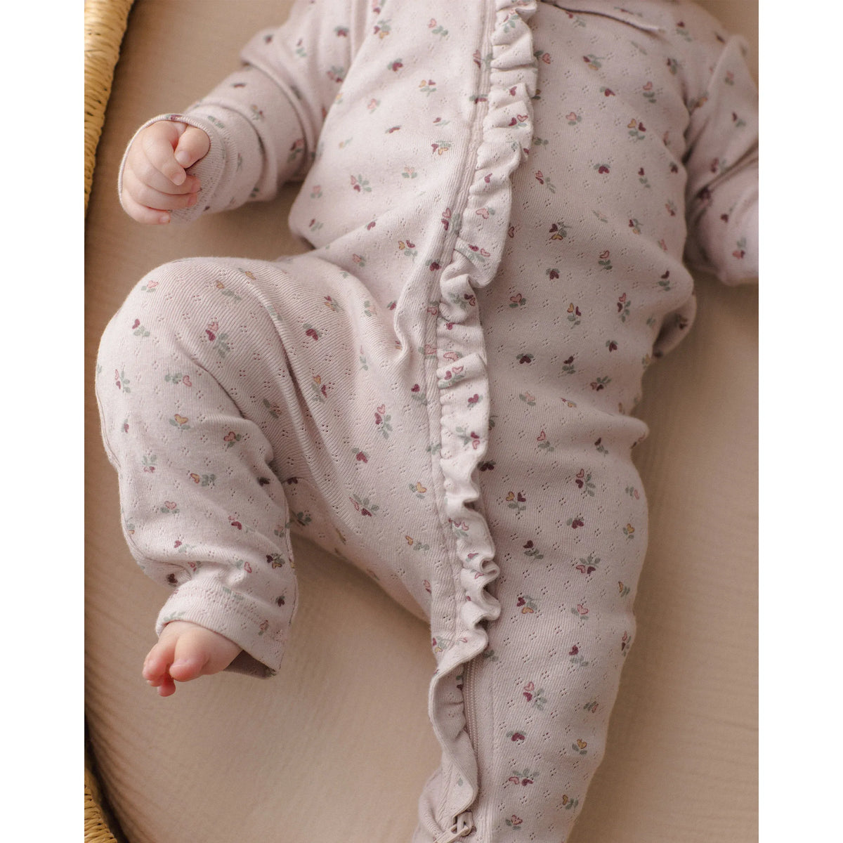 Ruffle Jumpsuit Heart Ditsy