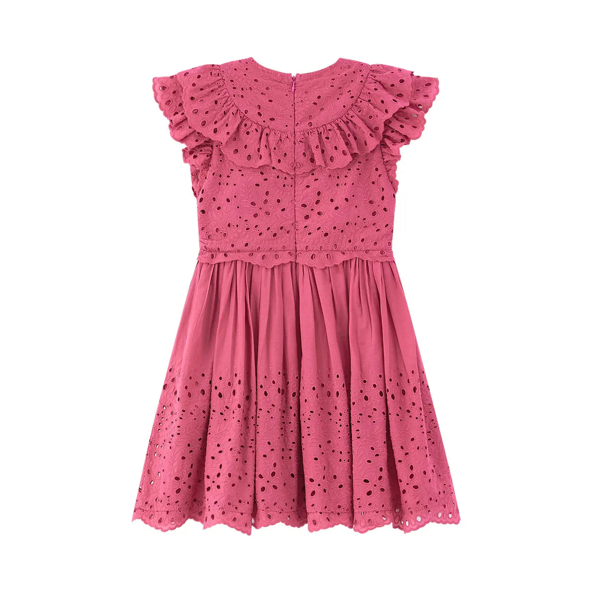 Naomi Embroidered Mini Dress - Mauve
