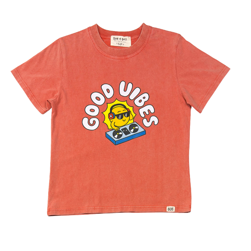 Orange Wash DJ Tee