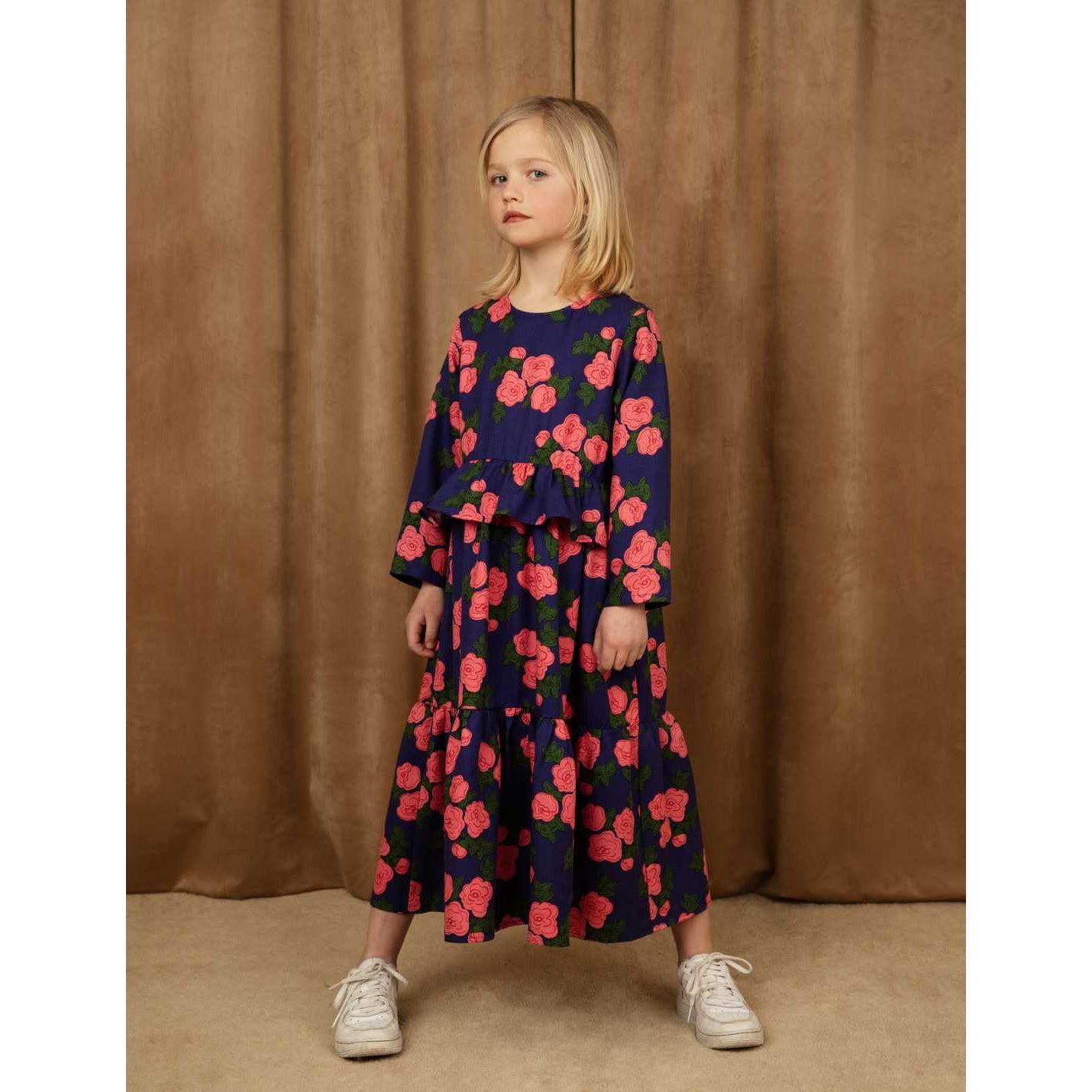Roses Aop Woven Frill Dress