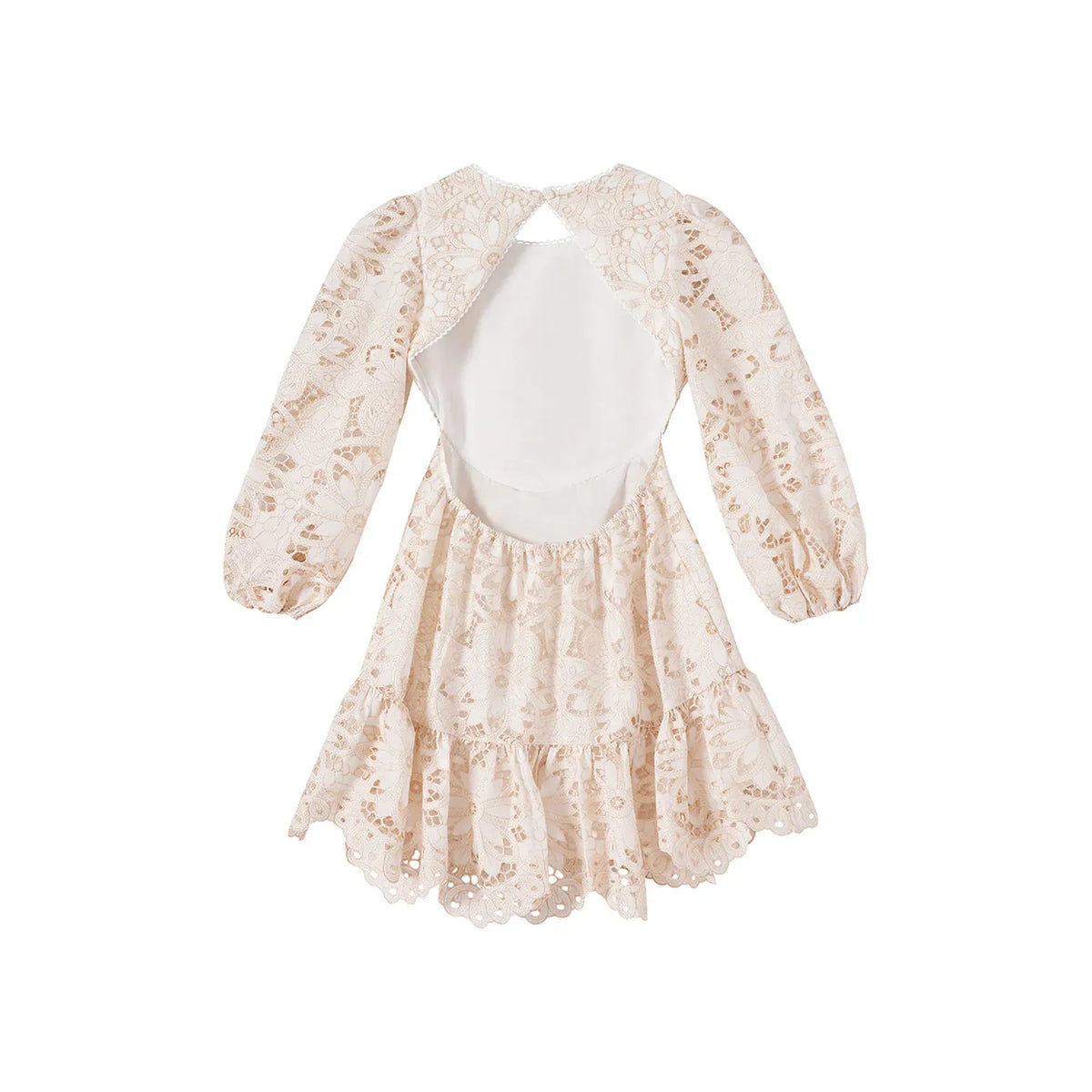 Kiera Embroidered Dress - Ivory