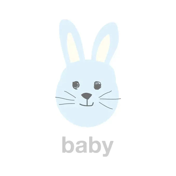 Blue Bunny Baby Card S