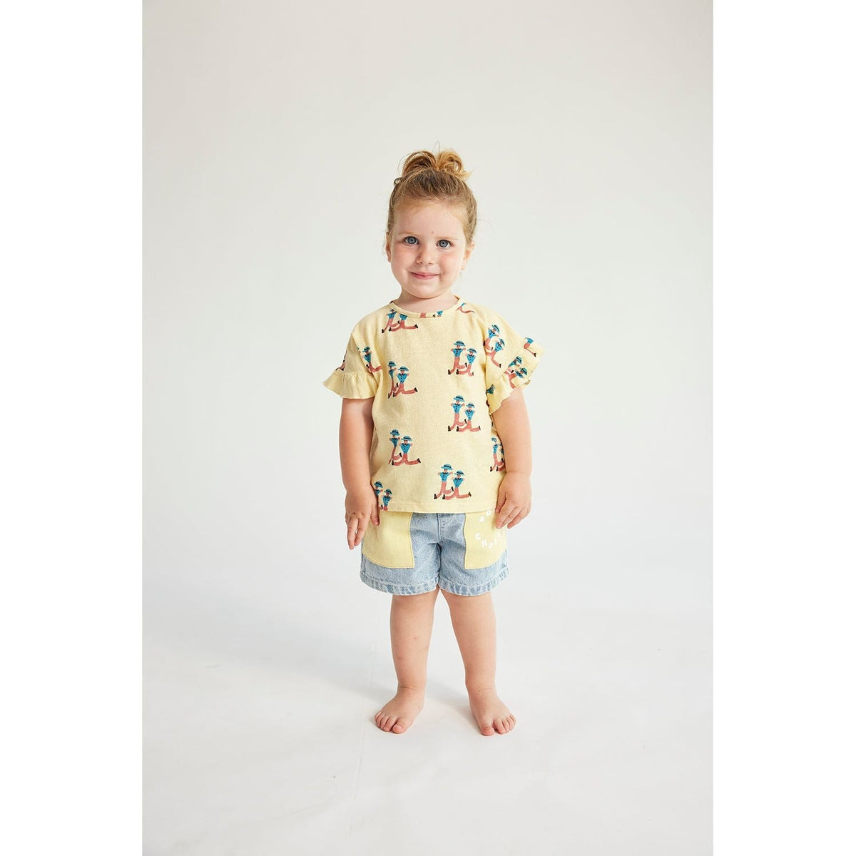 Baby Dancing Giants All Over Ruffle T-Shirt