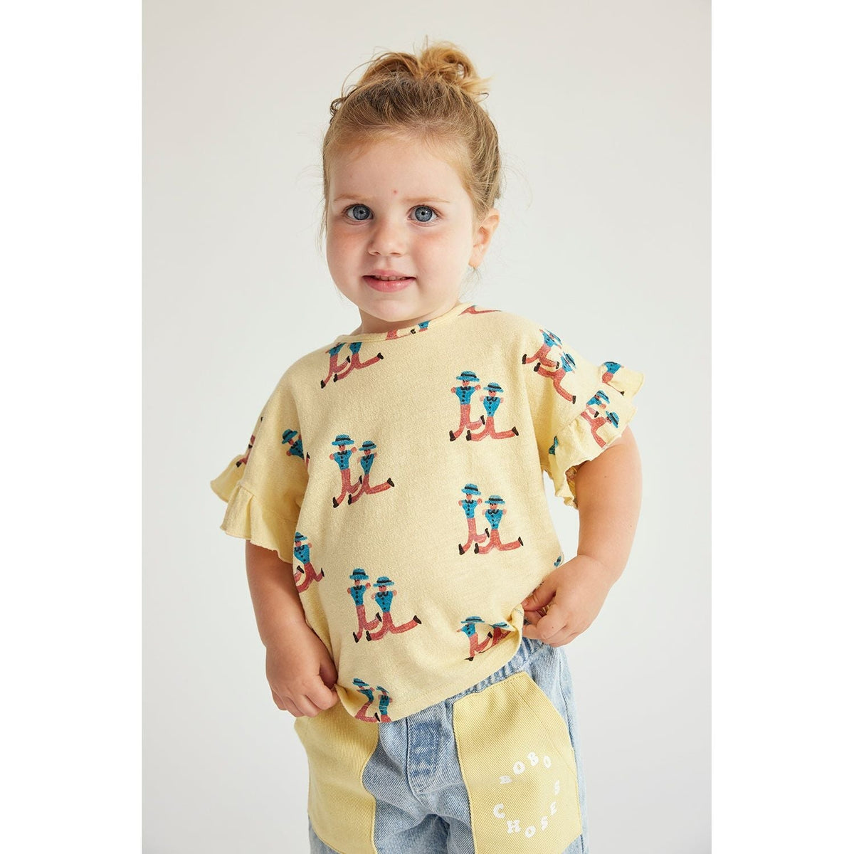 Baby Dancing Giants All Over Ruffle T-Shirt