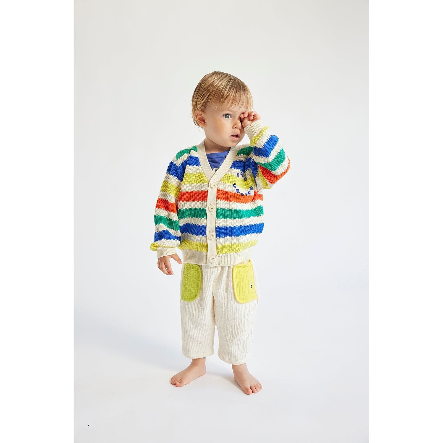 Bobo Choses Multicolor Stripes Cardigan