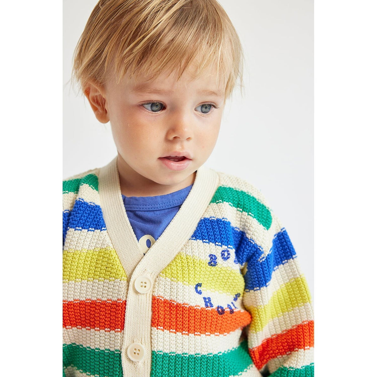 Bobo Choses Multicolor Stripes Cardigan