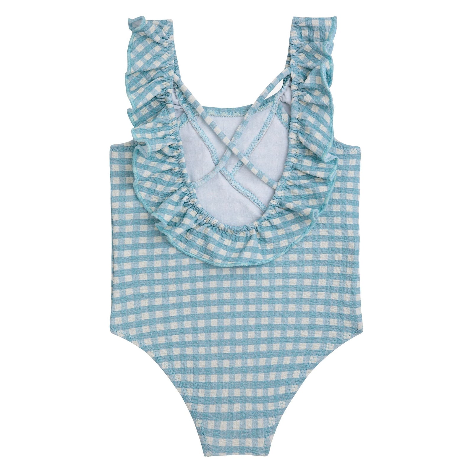 Baby Vichy Ruffle Swimsuit