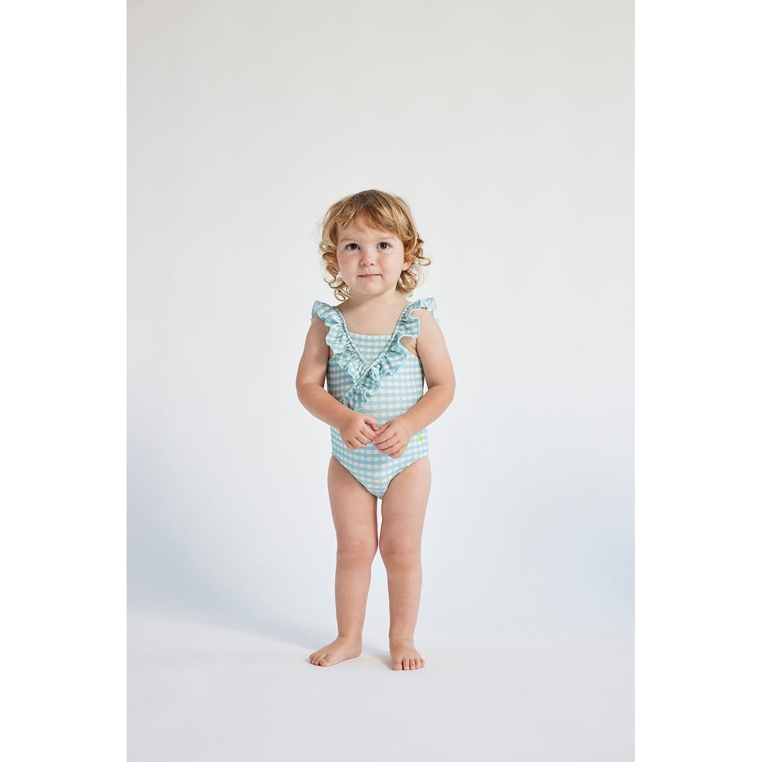 Baby Vichy Ruffle Swimsuit